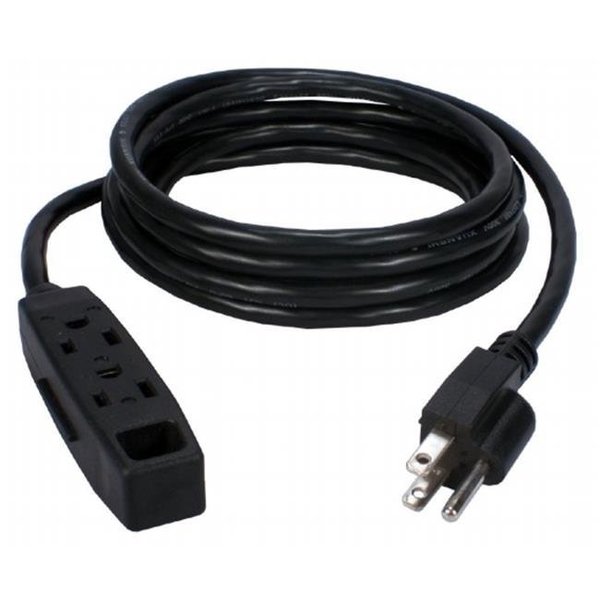 Plugit 10 ft. 3-Outlet 3-Prong Power Extension Cord PL270266